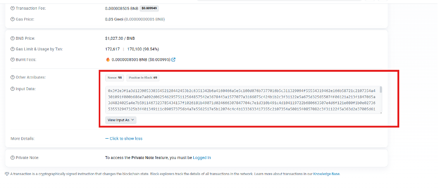 BSCScan Transaction Data