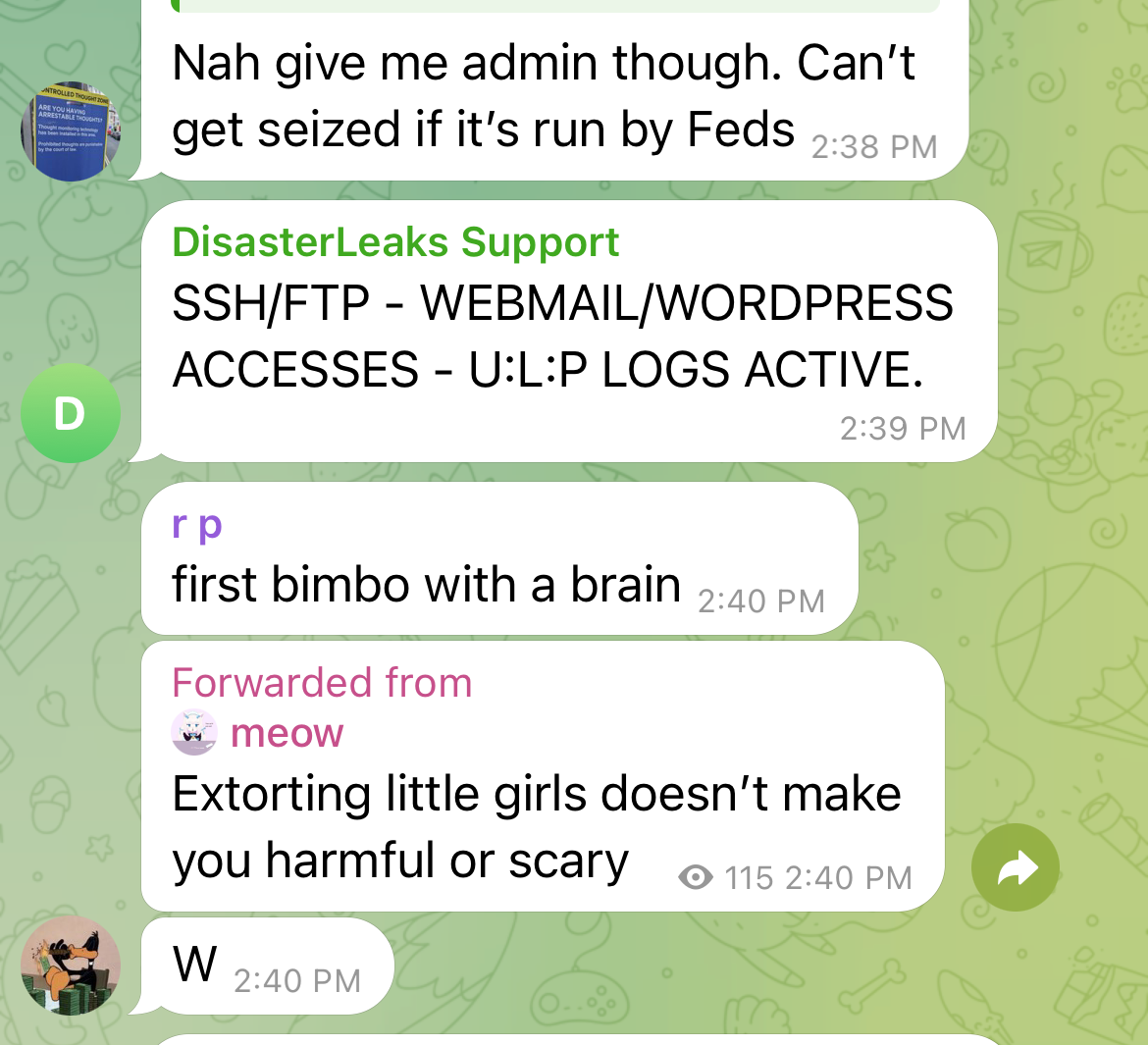 Scattered Lapsus$$ Hunters Telegram Channel